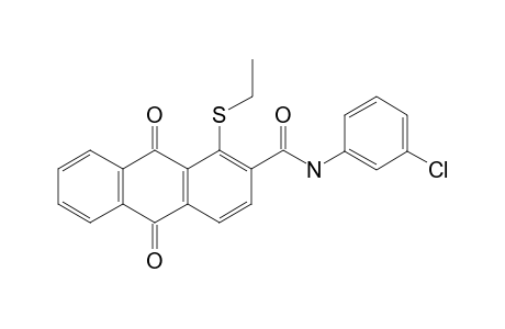 N-(3-chlorophenyl)-1-(ethylthio)-9,10-diketo-anthracene-2-carboxamide