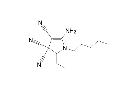 5-Amino-2-ethyl-1-pentyl-1,2-dihydro-3H-pyrrole-3,3,4-tricarbonitrile