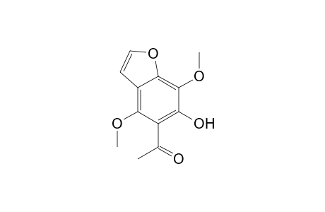 5-ACETYL-6-HYDROXY-4,7-DIMETHOXYBENZOFURAN