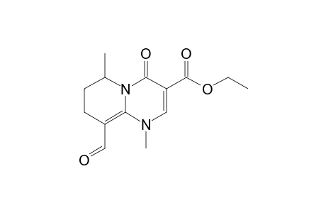 9-formyl-4-keto-1,6-dimethyl-7,8-dihydro-6H-pyrido[2,1-b]pyrimidine-3-carboxylic acid ethyl ester