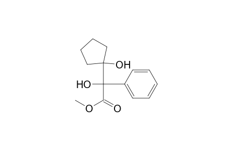 Benzeneacetic acid, .alpha.-hydroxy-.alpha.-(1-hydroxycyclopentyl)-, methyl ester