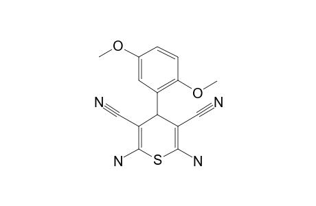 2,6-Diamino-4-(2,5-dimethoxy-phenyl)-4H-thiopyran-3,5-dicarbonitrile