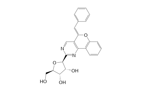 2-(BETA-D-RIBOFURANOSYL)-(5Z)-5-BENZYLIDENE-5H-CHROMENO-[4,3-D]-PYRIMIDINE
