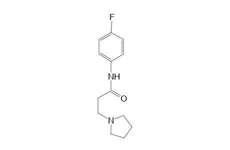 1-pyrrolidinepropanamide, N-(4-fluorophenyl)-