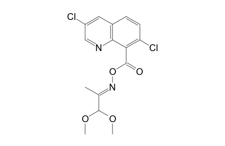 2-Propanone, 1,1-dimethoxy-, O-[(3,7-dichloro-8-quinolinyl)carbonyl]oxime, (E)-