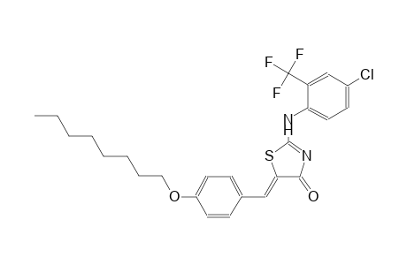 (5Z)-2-[4-chloro-2-(trifluoromethyl)anilino]-5-[4-(octyloxy)benzylidene]-1,3-thiazol-4(5H)-one
