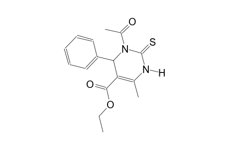 5-pyrimidinecarboxylic acid, 1-acetyl-1,2,3,6-tetrahydro-4-methyl-6-phenyl-2-thioxo-, ethyl ester