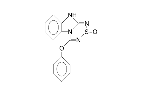 4-Phenoxy-10H-(1L4,2,4,6)thiatriazino(4,3-A)benzimidazol 2-oxide