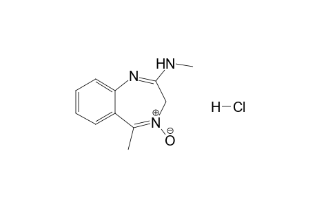 2-(Methylamino)-5-methyl-3H-1,4-benzodiazepin-4-oxide - hydrochloride