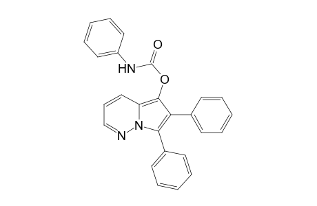 N-phenylcarbamic acid (6,7-diphenyl-5-pyrrolo[1,2-b]pyridazinyl) ester