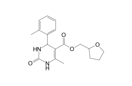 Tetrahydro-2-furanylmethyl 6-methyl-4-(2-methylphenyl)-2-oxo-1,2,3,4-tetrahydro-5-pyrimidinecarboxylate