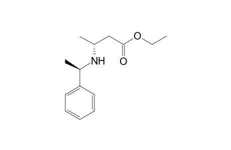 Ethyl 3(R)-[N-(R)-1-phenylethylamino]butanoate