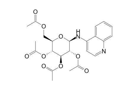 Quinoline, 4-(.beta.-D-glucopyranosylamino)-, 2',3',4',6'-tetraacetate