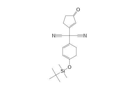 Propanedinitrile, 1-(1-cyclopenten-3-on-1-yl)-1-[4-(t-butyldimethylsilyloxy)cyclohexa-1,3-dien-1-yl]-