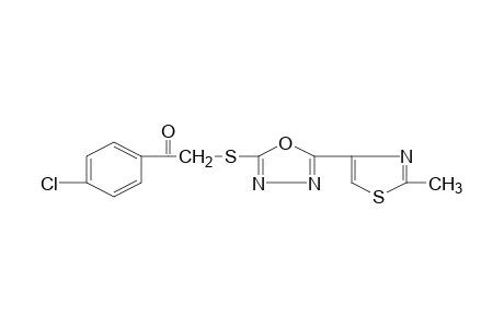 4'-chloro-2-{[5-(methyl-4-thiazolyl)-1,3,4-oxadiazol-2-yl]thio}acetophenone