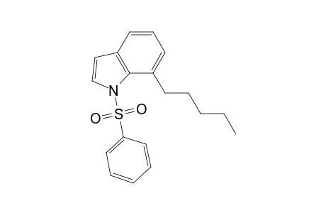 7-Pentyl-1-phenylsulfonylindole