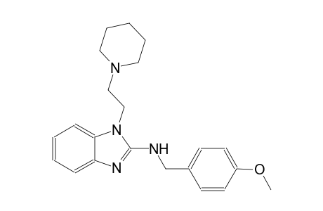 N-(4-methoxybenzyl)-1-[2-(1-piperidinyl)ethyl]-1H-benzimidazol-2-amine