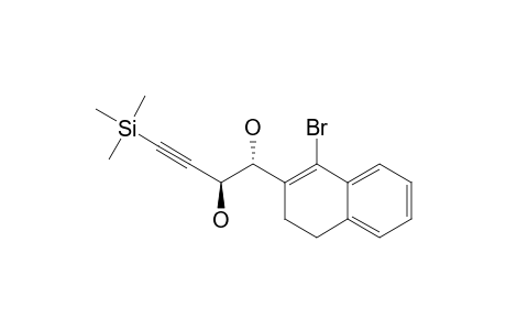 (1-S*,2-R*)-1-(1-BROMO-3,4-DIHYDRONAPHTHALEN-2-YL)-4-(TRIMETHYLSILYL)-BUT-3-YNE-1,2-DIOL