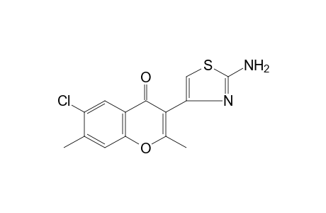 3-(2-Amino-4-thiazolyl)-6-chloro-2,7-dimethylchromone