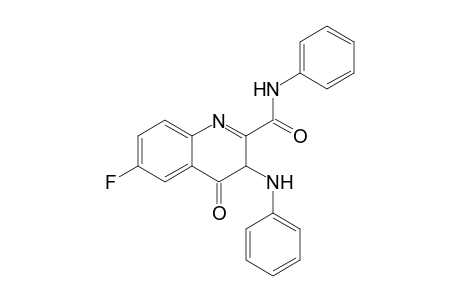 2-Quinolinecarboxamide, 6-fluoro-3,4-dihydro-4-oxo-N-phenyl-3-(phenylamino)-