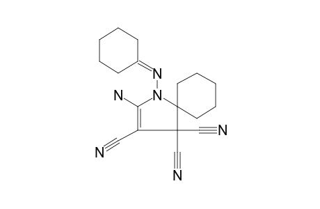 2-Amino-1-(cyclohexylideneamino)-1-azaspiro[4.5]dec-2-ene-3,4,4-tricarbonitrile