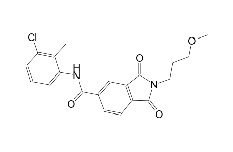 N-(3-chloro-2-methylphenyl)-2-(3-methoxypropyl)-1,3-dioxo-5-isoindolinecarboxamide