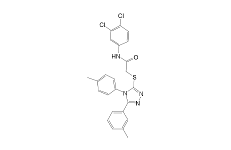 N-(3,4-dichlorophenyl)-2-{[5-(3-methylphenyl)-4-(4-methylphenyl)-4H-1,2,4-triazol-3-yl]sulfanyl}acetamide