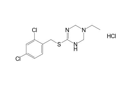 6-[(2,4-dichlorobenzyl)thio]-3-ethyl-1,2,3,4-tetrahydro-s-triazine, monohydrochloride