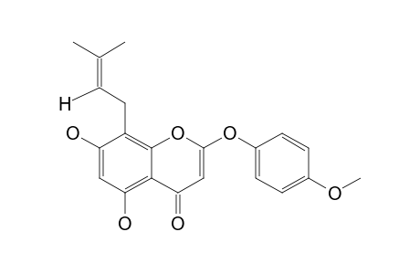 6-Demethoxy-4'-methyl-8-(isopentenyl)-capillarisin