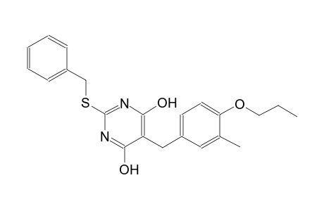 2-(benzylsulfanyl)-5-(3-methyl-4-propoxybenzyl)-4,6-pyrimidinediol