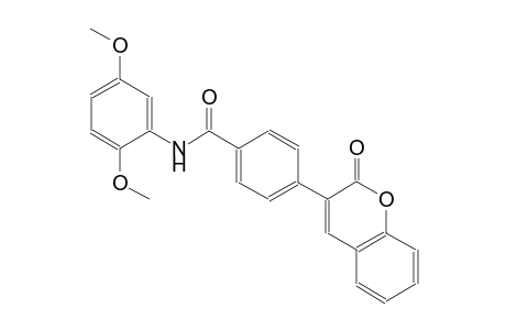 N-(2,5-dimethoxyphenyl)-4-(2-oxo-2H-chromen-3-yl)benzamide