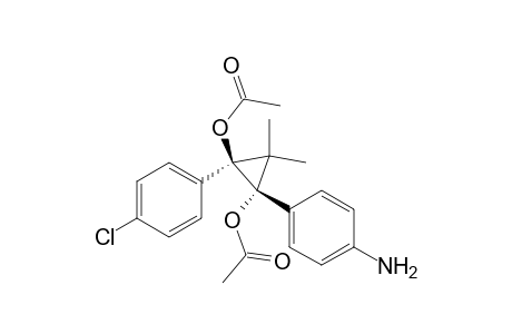 1-(4-aminophenyl)-2-(4-chlorophenyl)-3,3-dimethylcyclopropane-trans-1,2-diyl diacetate