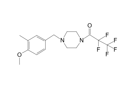 2,2,3,3,3-Pentafluoro-1-(4-(4-methoxy-3-methylbenzyl)piperazin-1-yl)propan-1-one