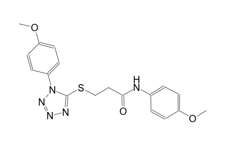 propanamide, N-(4-methoxyphenyl)-3-[[1-(4-methoxyphenyl)-1H-tetrazol-5-yl]thio]-