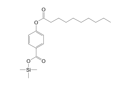 4-(Decanoyloxy)benzoic acid, tms