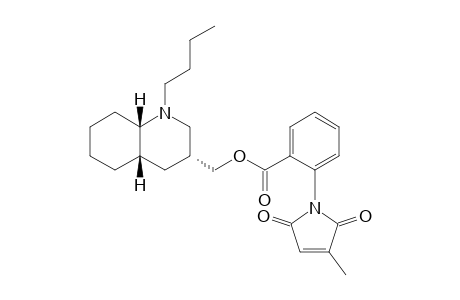 2-(3-Methyl-2,5-dioxo-2,5-dihydro-pyrrol-1-yl)-benzoic acid (3R,4as,8as)-1-butyl-decahydro-quinolin-3-ylmethyl ester