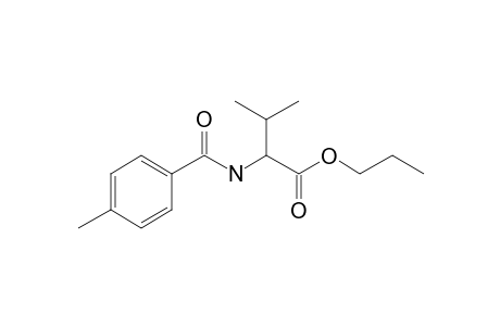 L-Valine, N-(4-methylbenzoyl)-, propyl ester