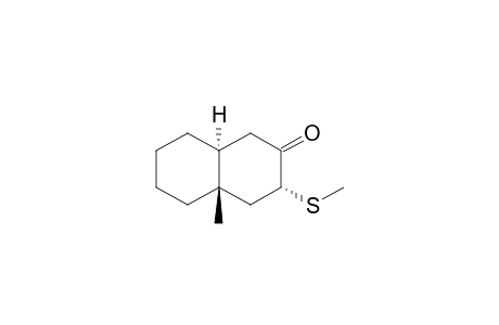 2(1H)-Naphthalenone, octahydro-4a-methyl-3-(methylthio)-, (3.alpha.,4a.beta.,8a.alpha.)-