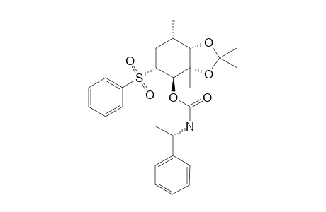 Carbamic acid, (1-phenylethyl)-, hexahydro-2,2,3a,7-tetramethyl-5-(phenylsulfonyl)-1,3-benzodioxol-4-y l ester, [3aS-[3a.alpha.,4.alpha.(R*),5.beta.,7.beta.,7a.alpha.]]-