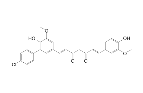 5'-(4"-Chlorophenyl)-1,7-bis(4'-hydroxy-3'-methoxyphenyl)-1,6-heptadiene-3,5-dione