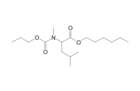 L-Leucine, N-methyl-N-propoxycarbonyl-, hexyl ester