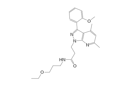 1H-pyrazolo[3,4-b]pyridine-1-propanamide, N-(3-ethoxypropyl)-3-(2-methoxyphenyl)-4,6-dimethyl-