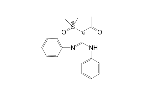 Dimethyl-1-acetyl-2,2-dianilinoethenylidenesulfuran S-Oxide