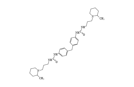 1,1'-(methylenedi-p-phenylene)bis{3-[3-(2-methylpiperidino)propyl]urea}