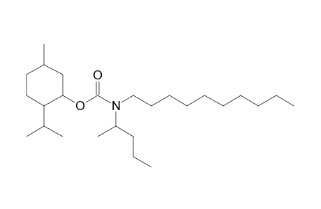 Carbonic acid, monoamide, N-(2-pentyl)-N-decyl-, menthyl ester