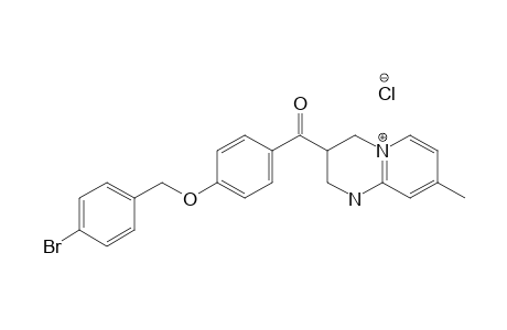 3-[4-(4-BROMOBENZYLOXY)-BENZOYL]-1,2,3,4-TETRAHYDRO-8-METHYL-2H-PYRIDO-[1,2-A]-PYRIMIDINE-HYDROCHLORIDE