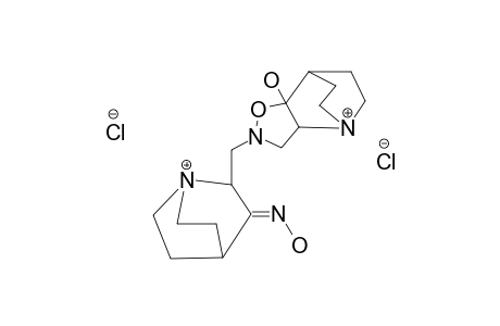 ANTI_OXIME_OF_4A-HYDROXY-6-(3'-OXOQUINUCLIDYL-2')-ISOXAZOLIDINO-[4.5-B]-QUINUCLIDINE_HYDROCHLORIDE