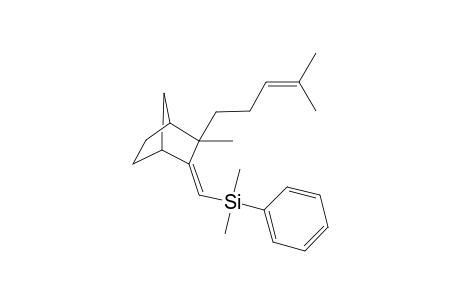 1-[(Phenyldimethylsilyl)methylene]-2-(4'-methyl-3'-pentenyl)-2-methyl-bicyclo[2.2.1]heptane