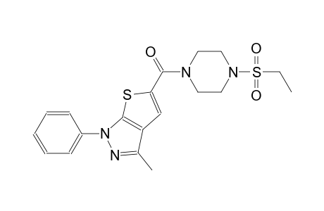 1H-thieno[2,3-c]pyrazole, 5-[[4-(ethylsulfonyl)-1-piperazinyl]carbonyl]-3-methyl-1-phenyl-