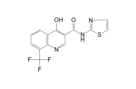 4-hydroxy-N-(2-thiazolyl)-8-(trifluoromethyl)-3-quinolinecarboxamide